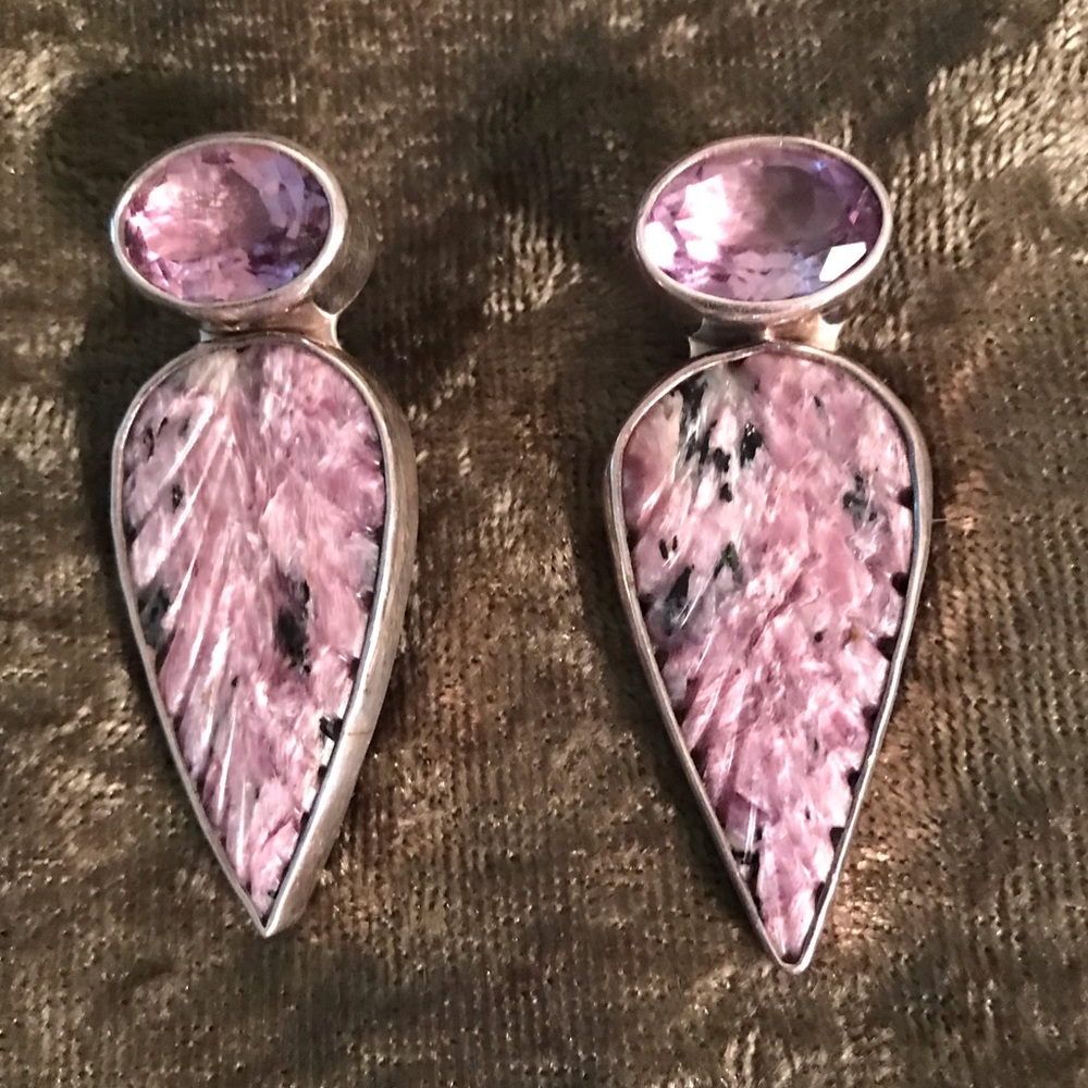 Amethyst earrings